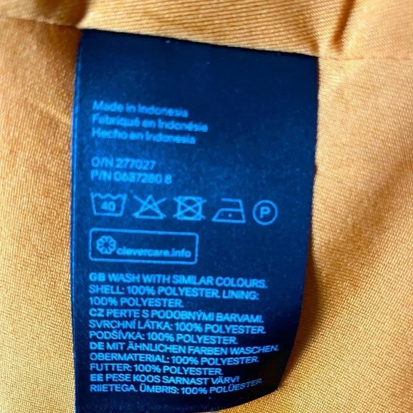 H&M | Orange Flounce Sleeve Dotted Sheer Dress Size 6 (NWOT) - Picture 7 of 7